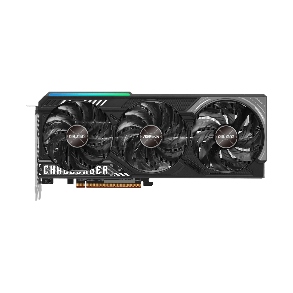 ASRock Graphic Card RX 9070 16GB DDR6 Challenger Gaming Triple Fan view 2